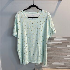 Croft & Barrow Light Green Tee with lemons